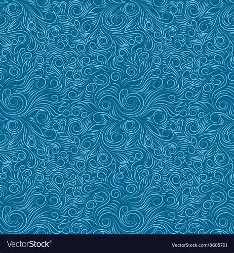Blue Swirl Pattern Royalty Free Vector Image Vectorstock