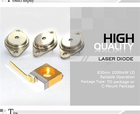 Some commonly used specifications of zenor diode include the following 830nm 1w Mobile Diode Made In China(bob830t1000) - Buy Laser Diode 830nm 1w,830nm Laser Diode,1w ...