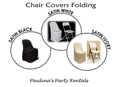 Ny chair covers rental 1 49 wedding linens sashes rentals. Chair Covers Folding | Paulinas Party Rentals