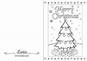 Printable Colouring Christmas Cards – Printable Coloring Pages