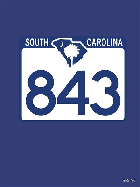 South Carolina State Route 843 Area Code 843 Pullover Sweatshirt By