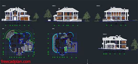 Luxuries Villa Site Plan Auto Cad Drawing Details Dwg File Cadbull