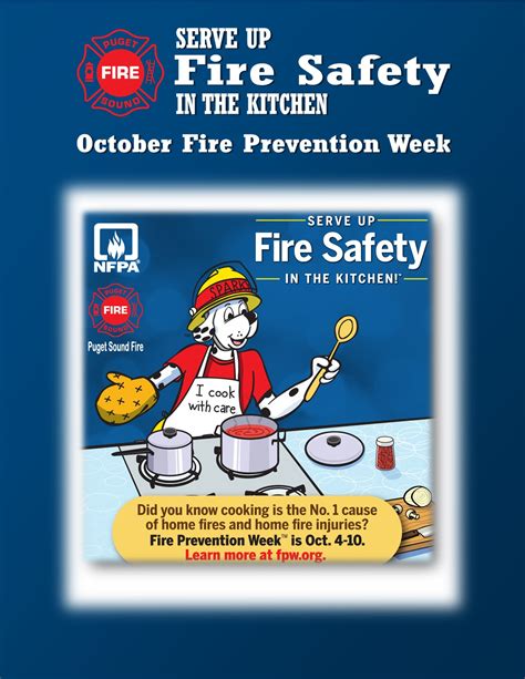 Fire Prevention Week Kitchen Safety Puget Sound Regional Fire Authority