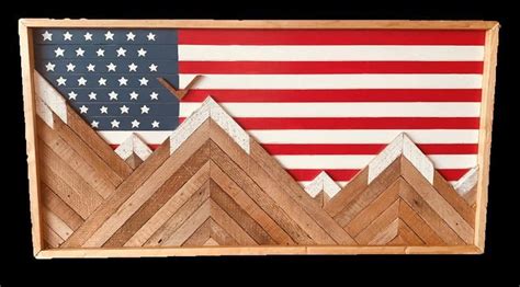 Rustic Colorado Flag Mountain Wood Wall Art Wall Decor Etsy