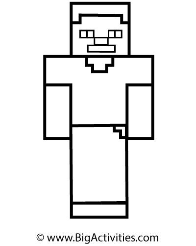 Minecraft Villager Coloring Pages Printable Coloring Pages For Kids