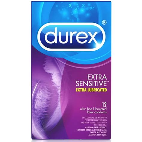 durex extra sensitive lubricated ultra thin premium condoms 12 ct pack of 4