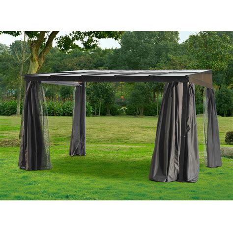 Sunjoy Lendor 10 Ft W X 12 Ft D Aluminum And Steel Gazebo And Reviews