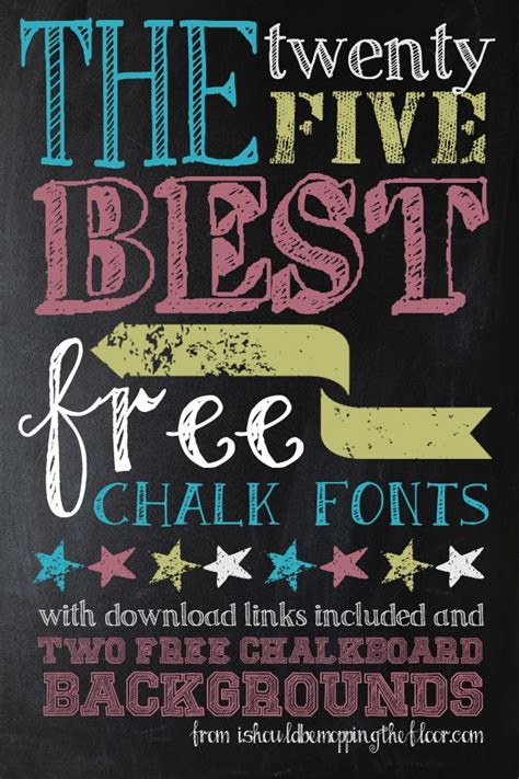 Free Chalkboard Font Printables Printable Templates
