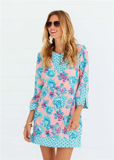 Summer Bloom Tunic Womens Stylish Upf 50 Floral Pattern Tunic