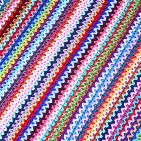Crochet V Stitch Blanket Pattern Knitting Bee