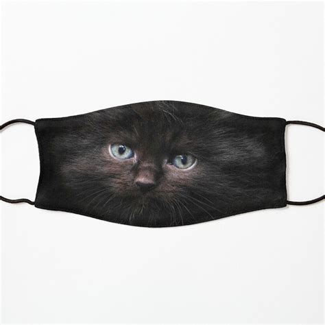 Black Cat Mask By Erika Kaisersot Cat With Blue Eyes Black Cat Cat Mask