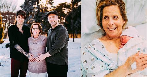 61 year old woman gave birth to her granddaughter for her son and his husband