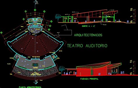 Theater Dwg Section For Autocad • Designs Cad