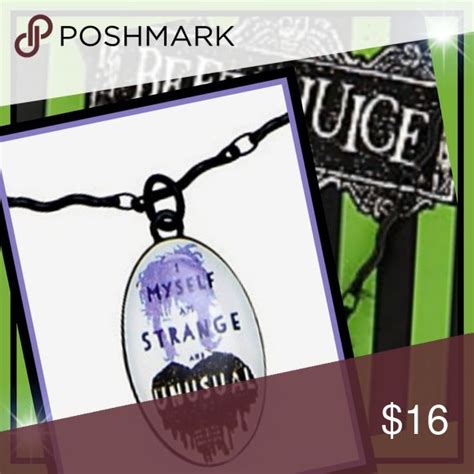 Live people ignore the strange and unusual. BEETLEJUICE LYDIA STRANGE AND UNUSUAL NECKLACE BEETLEJUICE ...