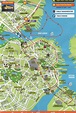 Boston turismo mapa - Plano de Boston de turismo (Estados Unidos de ...