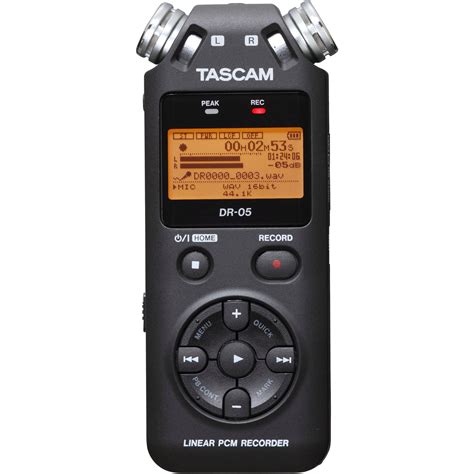 Tascam Dr 05 Portable Handheld Digital Audio Recorder Dr 05 Bandh