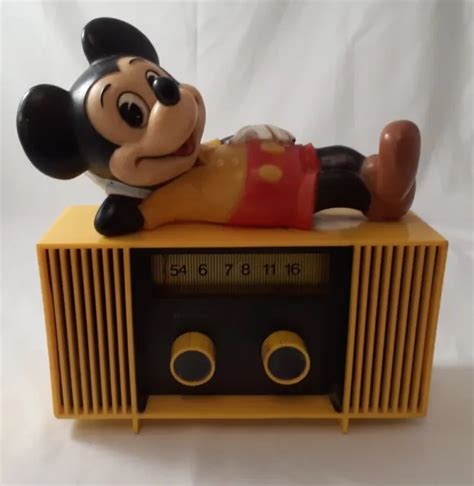Vtg Disney 1960s Mickey Mouse Hi Fi Radio Am Tabletop 9v Concept