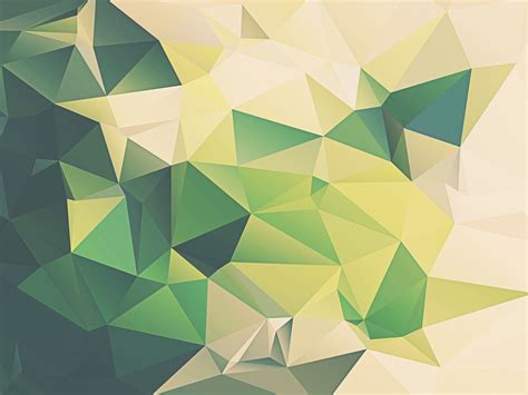 Minimalism Green Geometry Abstract Low Poly Digital Art Artwork Wallpapers Hd Desktop