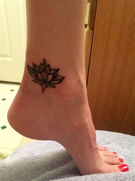 Lotus Flower Beside The Ankle Lotus Tattoo Flower Tattoo Lotus