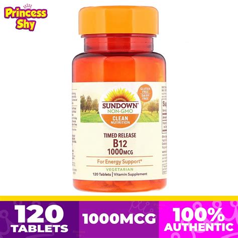 Sundown Naturals Timed Release Vitamin B12 1000 Mcg 120 Tablets