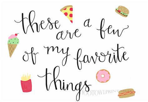 These Are A Few Of My Favorite Things X And X Printable Etsy Uk
