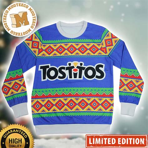 Frito Lay Tostitos Snack Knitted Ugly Christmas Sweater Mugteeco