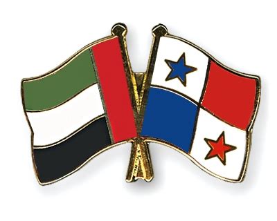 Pins United Arab Emirates Panama Friendship Pins United Arab Emirates XXX Flags U Crossed