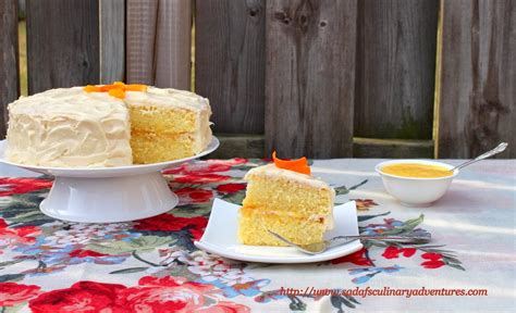 Orange Chiffon Cake With Orange Curd Filling And Cream Cheese Frosting