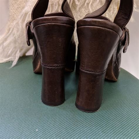 Frye Shoes Leather Frye Goldie Slingback Heels 75 Poshmark
