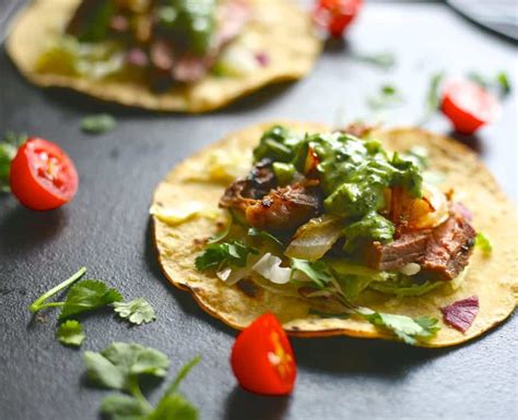 Grilled Steak Tacos With Herb Sauce The Domestic Dietitian