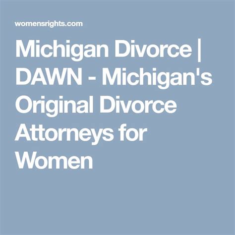 what is the process of filing for divorce in michigan dawn michigan s original divorce