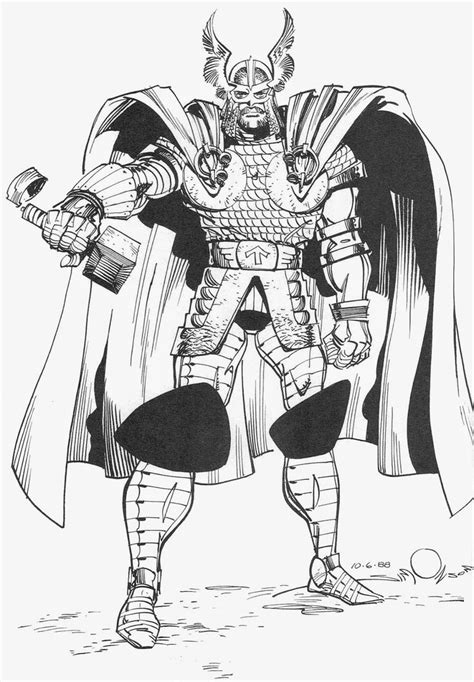 1988 Thor Convention Sketch By Simonson In 2022 Thor Art Comic Art