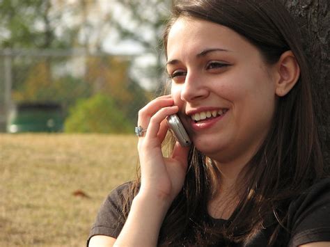 Girl Talking On The Cell Phone