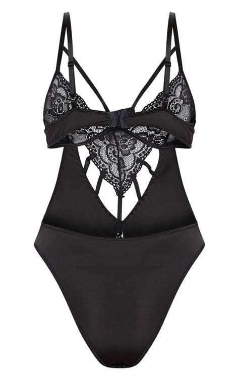 the black lace panel cut out body head online and shop this season s range of lingerie at