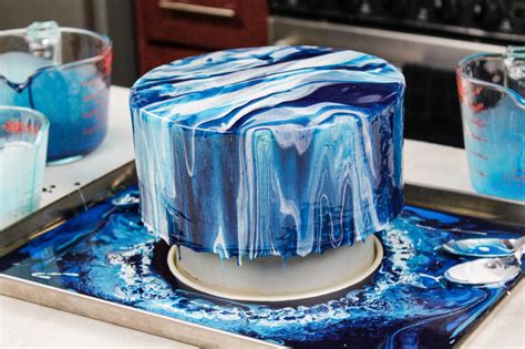 Blue Mirror Glaze Cake Recipe And Step By Step Video Tutorial