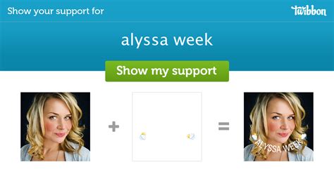 Alyssa Week Support Campaign Twibbon