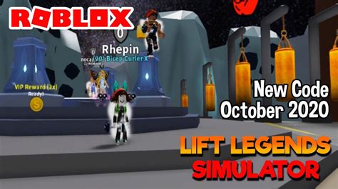 Roblox Lift Legends Simulator New Code October Youtube