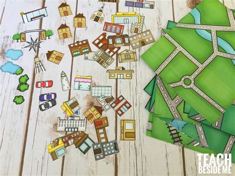 Build A City Map Printable Geography Set Teach Beside Me