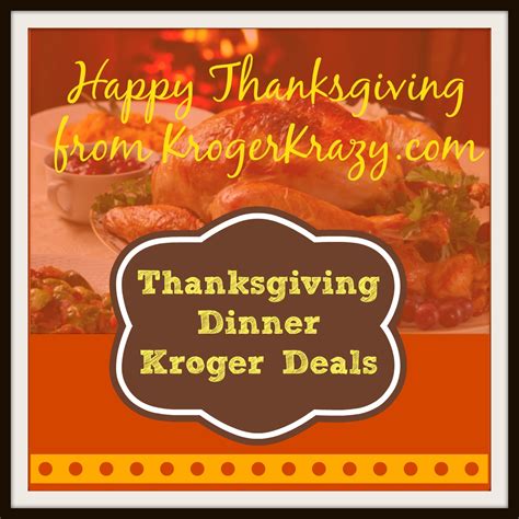 Keeping it cosy on christmas day? Roundup of Thanksgiving Dinner Essentials at Kroger ...