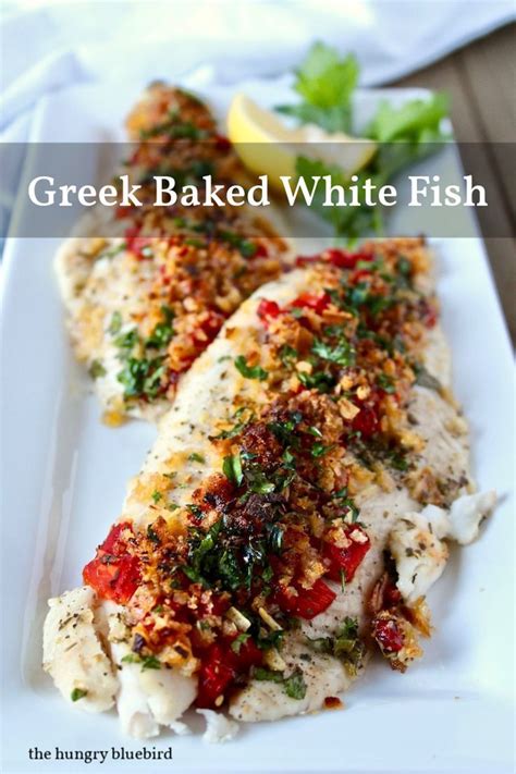 Slice your fish fillets in half (if needed) and place in the oil in a single layer. Greek Baked White Fish | Recipe | Seafood recipes, Fish recipes, Luncheon recipes