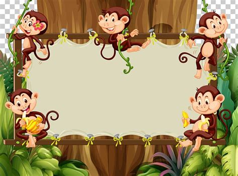 Monkey Border Clip Art