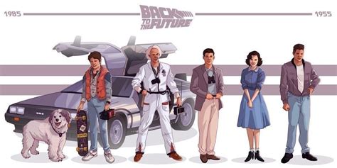 00310 Back To The Future Movie Characters Image Poster Print The