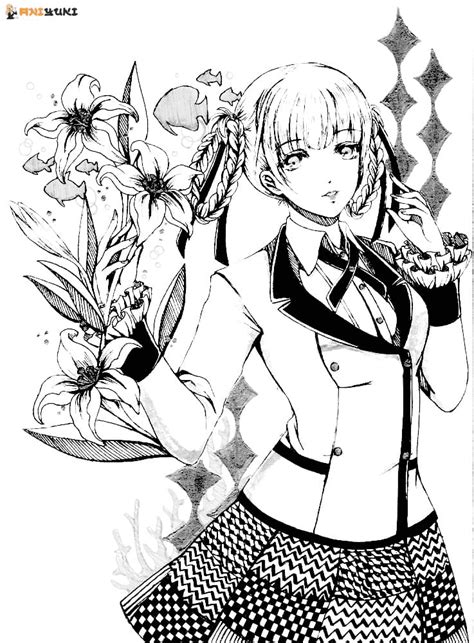 Beaux Coloriages Kirari Coloriages Kakegurui Des Coloriages Pour