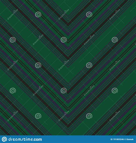 Green Chevron Diagonal Stripes Seamless Pattern Background Stock Vector