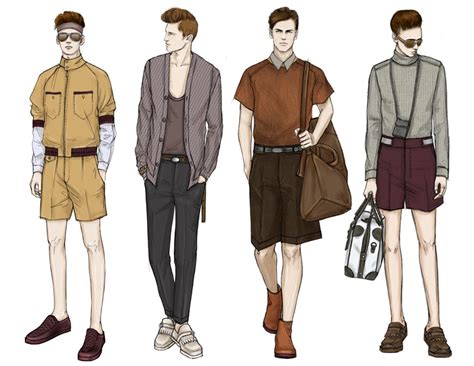 Fashion Illustrator Mengjie Di Fashion Sketches Men Fashion Design