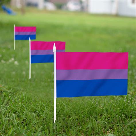 Bisexual Pride Stick Flag 5x8 Inch Anley Flags