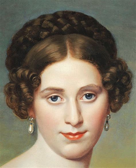 Portrait Of A Lady By Eduard Friedrich Leybold Portrait