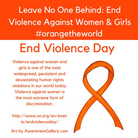 International Day For The Elimination Of Violence Against Women Is November 25th Awareness