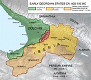 Map showing the ancient states in the western Caucasus (modern-day ...