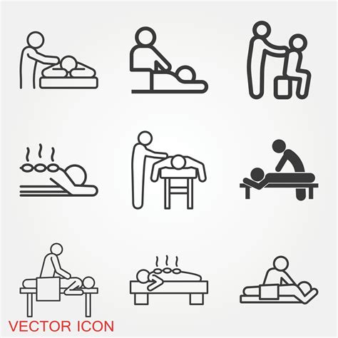 massage icons set 2394186 vector art at vecteezy